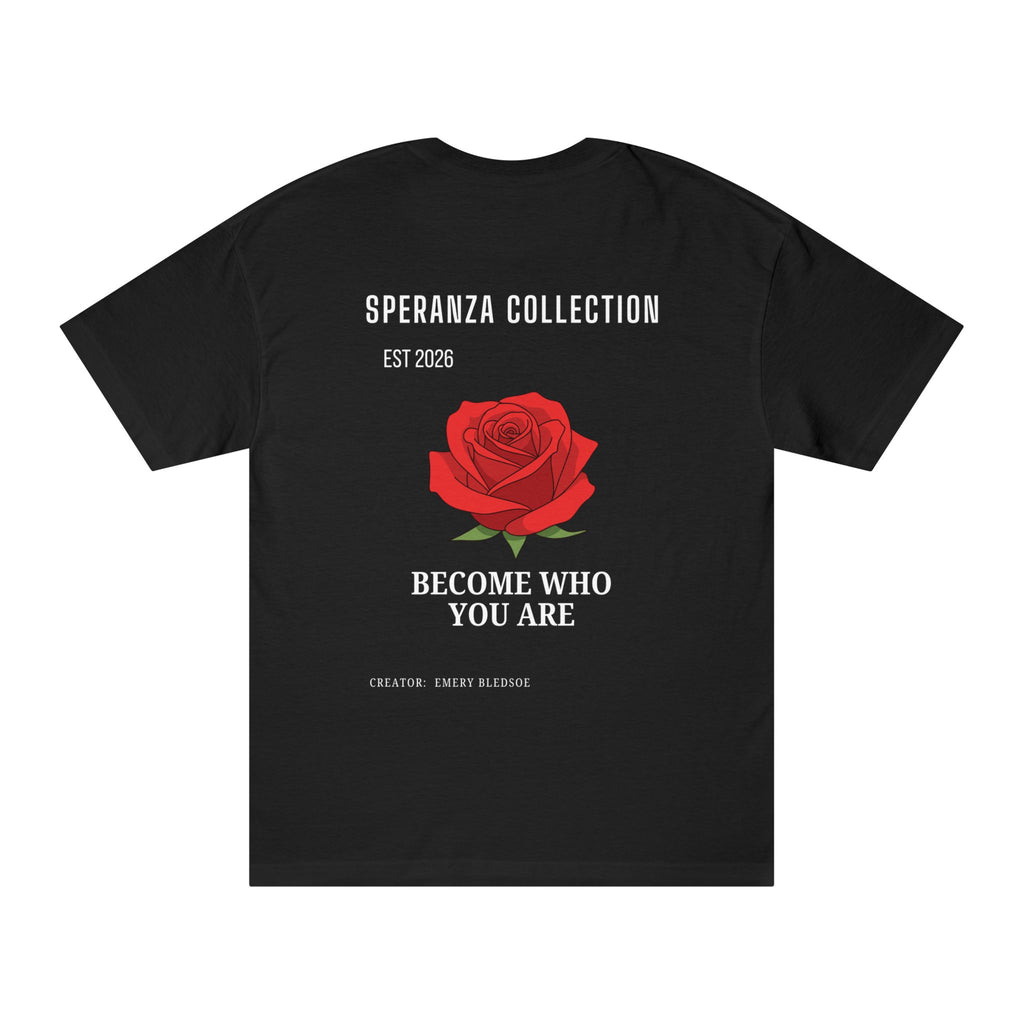 Speranza Collection "Become Who You Are" tee