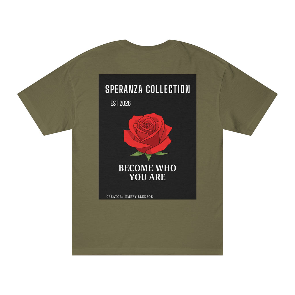 Speranza Collection "Become Who You Are" tee