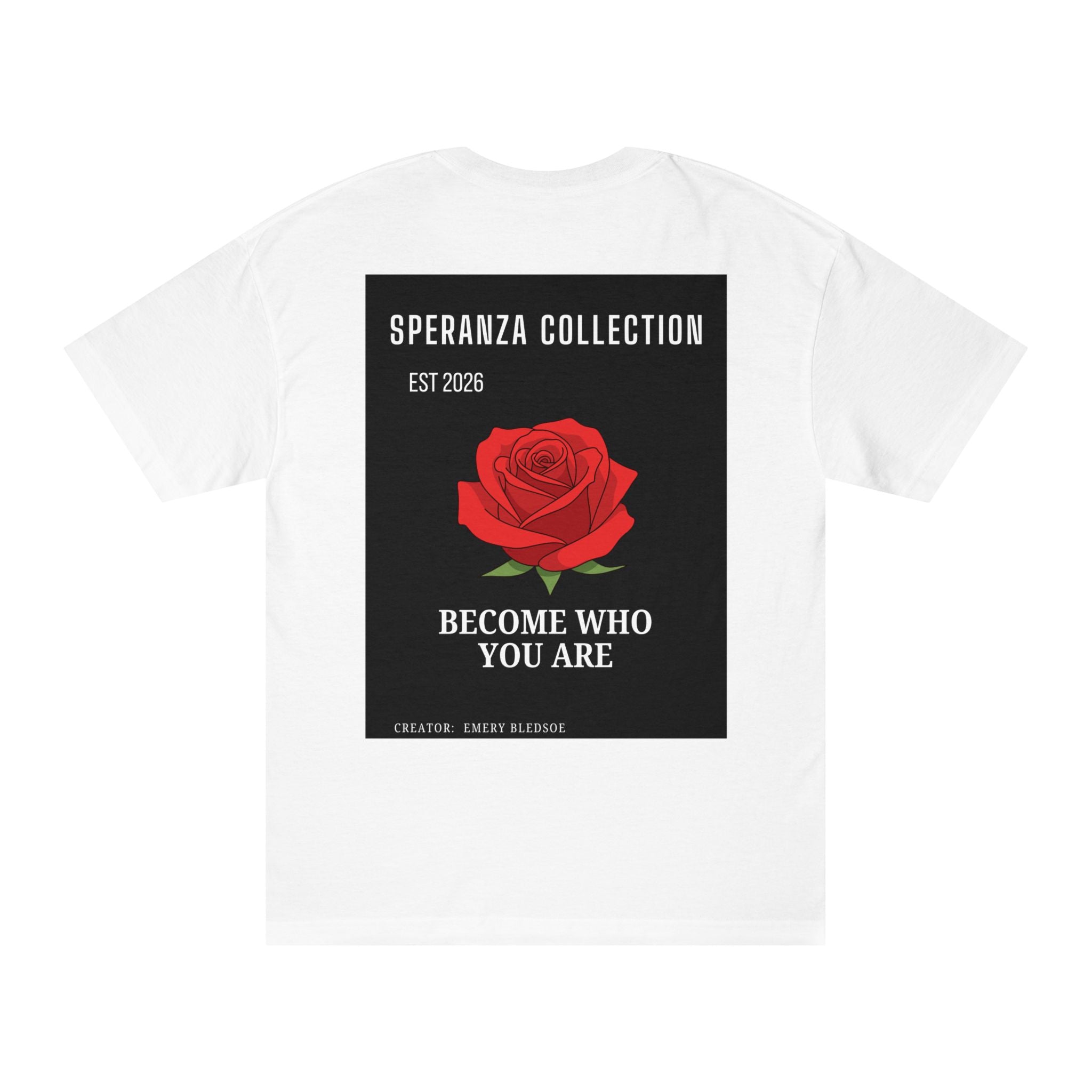 Speranza Collection "Become Who You Are" tee