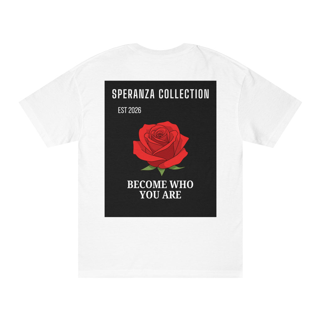 Speranza Collection "Become Who You Are" tee