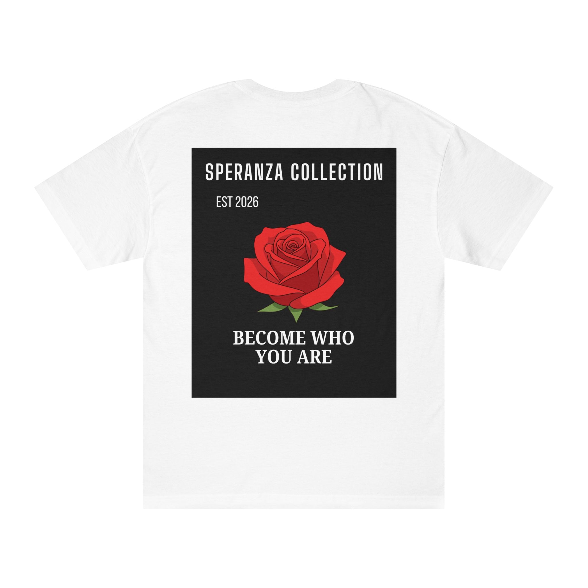 Speranza Collection "Become Who You Are" tee